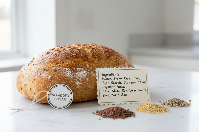 Glutenfreies Brot ohne Zusatzstoffe und Zucker – so geht sauberes Backen