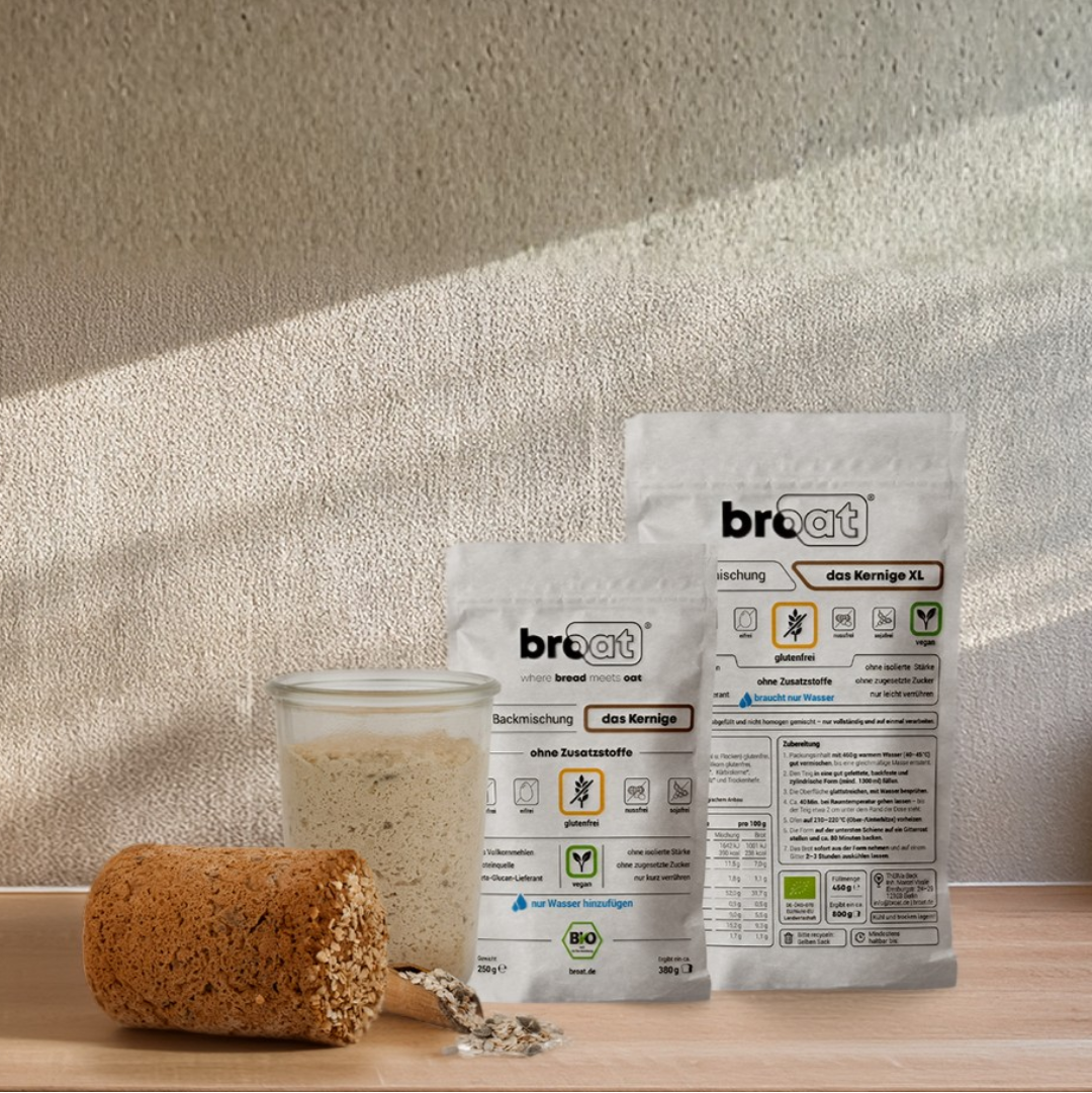 Die meistgekauften glutenfreien Bio-Brot-Backmischungen von broat®