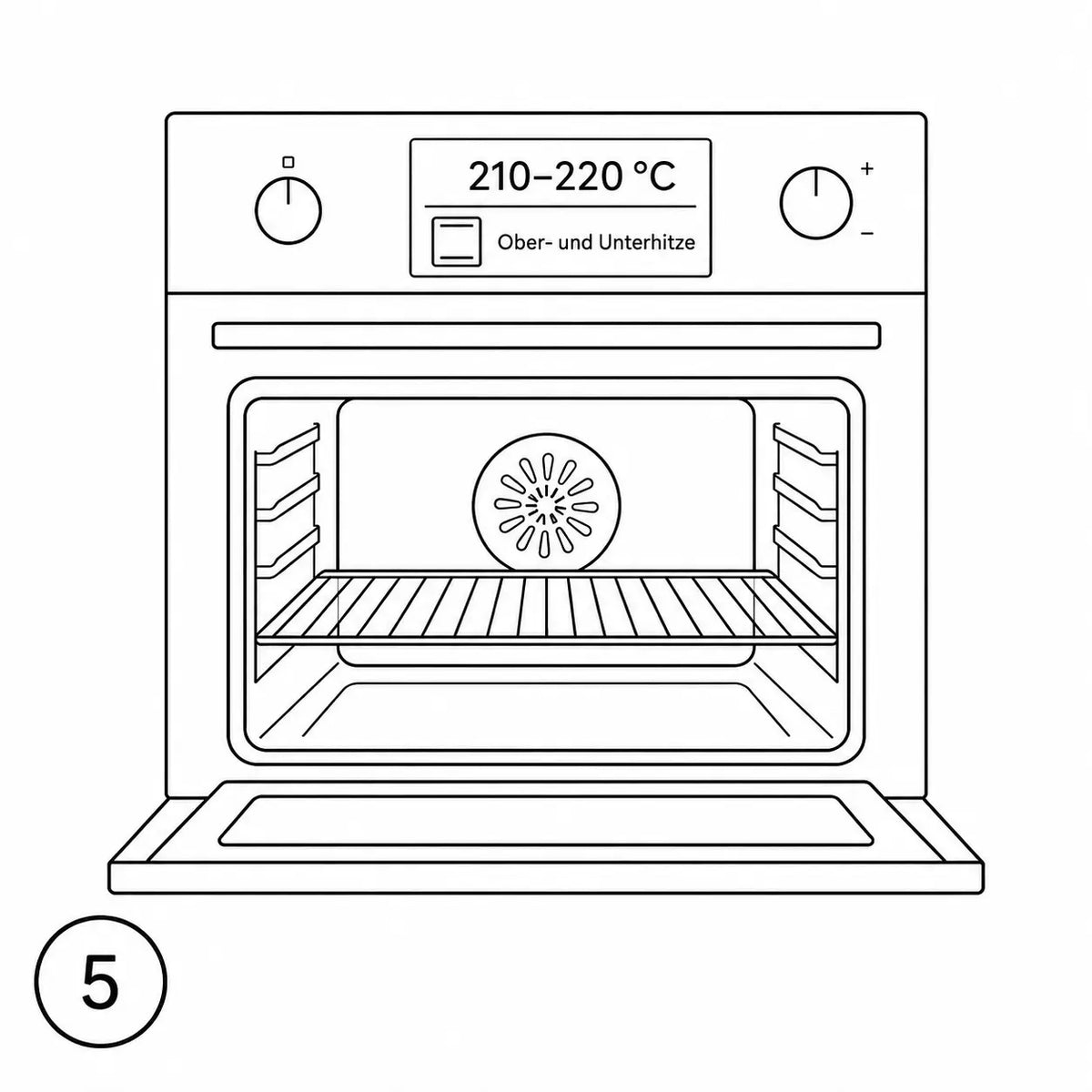backen und sofort aus dem Glas entfernen