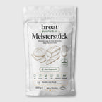 broat® Meisterstück – Glutenfreie Bio-Brotbackmischung in weißer Verpackung, ohne Gluten, Laktose und Zusatzstoffe, für Kastenform, Baguette und Brötchen